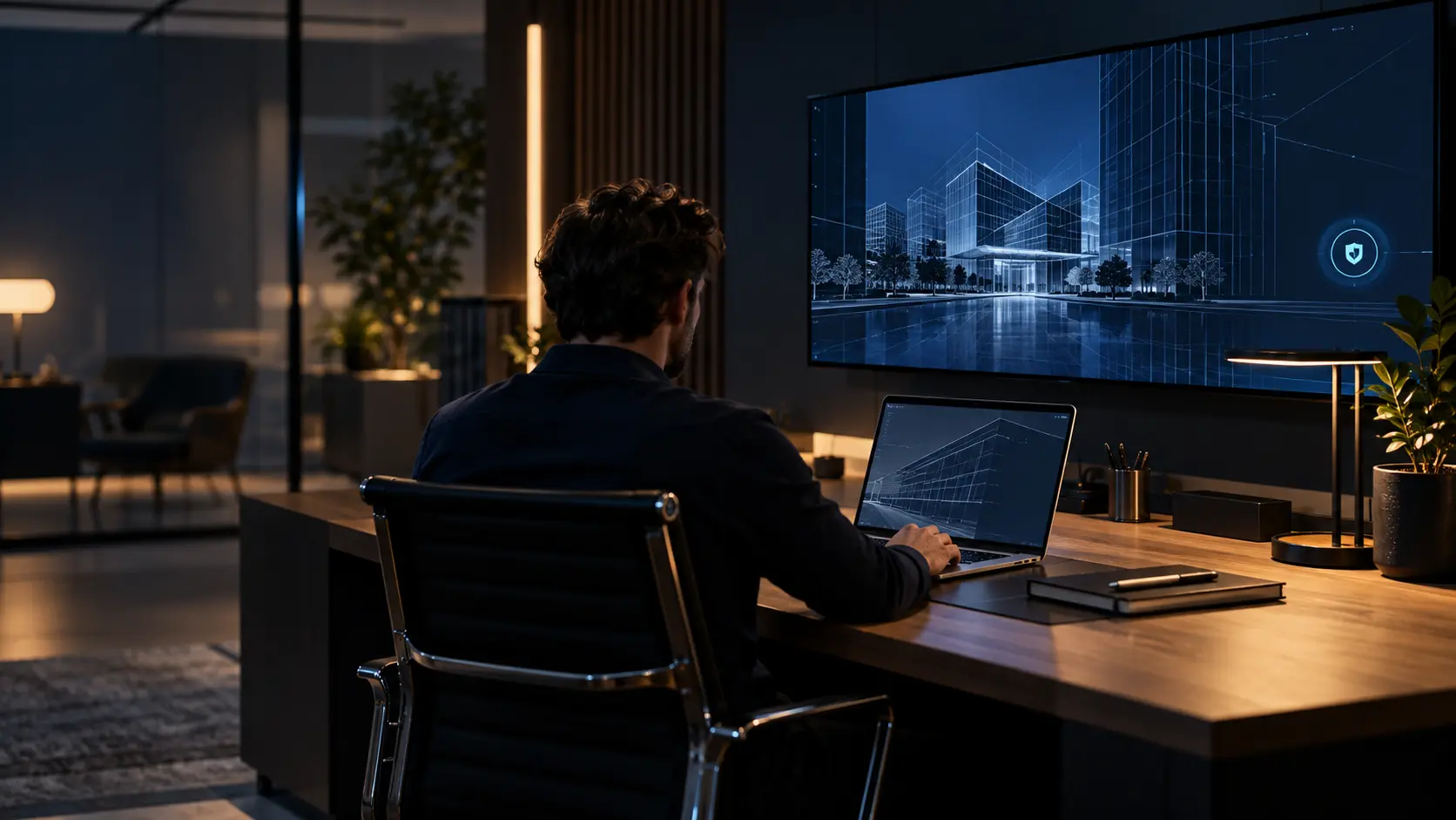 Modern professional workspace representing office solutions